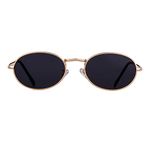 GIFIORE Oval Sunglasses Vintage Retro Trendy 90s Small Sunglasses Designer Glasses for Women Men