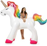 Vickea Giant Inflatable Rainbow Unicorn Sprinkler, Water Sprinklers Toys for Summer Party Fun