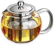 Safe + Lead-Free Glass Teapot Kettl