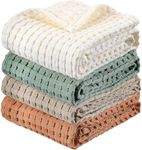 Buryeah 4 Pack Cotton Waffle Baby B