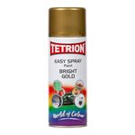 Tetrion Easy Spray Paint, Bright Gold, 400 ml