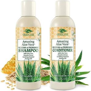 Eczema & Psoriasis Shampoo & Conditioner Set For Men & Women - Aloe Vera & Manuka Honey for Gentle Itchy & Dry Scalp Treatment - Anti-Dandruff, Anti-Seborrheic Dermatitis, Sulfate Free, Hypoallergenic