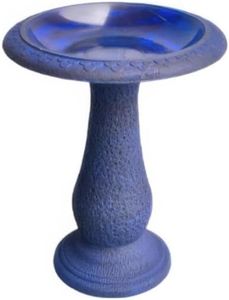 Austram 602102 20 x 10.5 x 21 in. Abaco Bird Bath Sea Blue