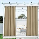 NICETOWN 2 Pieces Patio Curtains fo