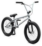 Mongoose Legion L100 Freestyle BMX Bike for Advanced-Level Riders, Adult Men Women, 4130 Chromoly Frame, Double Walled Rims, and 20-Inch Wheels, Grey