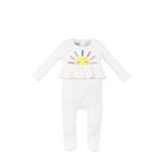 Mud Pie Baby Girls Applique Sleeper Toddler, Sun, 3-6 Months