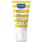 Mustela Sunscreen SPF 50-40ml - Broad Spectrum UV Protection for Sensitive Skin - Water-Resistant Baby Sunscreen - Hypoallergenic & Dermatologist-Tested - For babies and adults