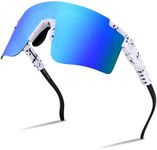 FEISEDY Sports Sunglasses for Women Men, UV400 Protection Outdoor Cycling Running Biking Sports Goggles