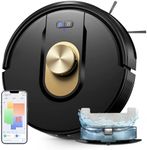 Vexilar W9 Robot Vacuum Cleaner with Mop,6000Pa Robotic Vacuum with LiDAR Navigation,15 No-go Zones, 150 Min Max Runtime, App Control, 3-in-1 Sweep and Mop Robot for Pet Hair, Carpet and Hard Floors