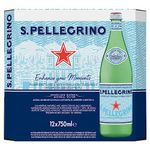 San Pellegrino Sparkling Natural Mineral Water Glass 12x750ml