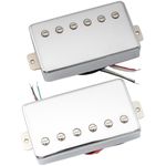 Artec LPA210 Alnico 5 Covered Humbucker Neck Bridge Pickups Set for Les Paul Style Electric Guitar, Chrome