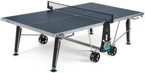 CORNILLEAU - 400X Outdoor Table Tennis Table - Folding & Compact - Weather and Schockproof - ITTF Approved - Point Counters - 5 mm Blue