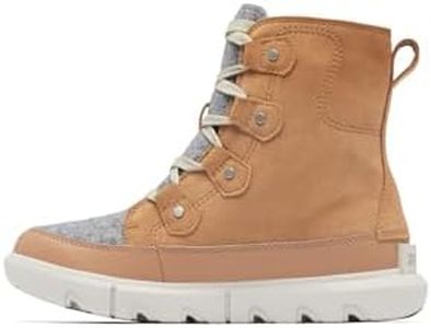 Sorel Women's Explorer Next Joan Waterproof Boots, Tawny Buff, Moonstone, 9