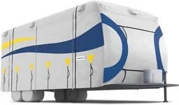 KING BIRD Tearstop-Tec Heavy Duty Travel Trailer Camper RV Cover, Fits 27-30ft Motorhome for Winter Snow, Anti-UV, Breathable, Waterproof, Rip-Stop, Oxford