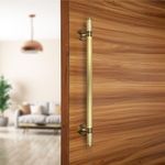 LAPO 24 Inch Full Brass Main Door Handle, Door Handles for Main Door, Pull Handles for All The Doors of House, Office, Hotels-Pack of 1 | Antique Finish | 3 Years Warranty