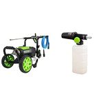 Greenworks Pro 2700 PSI Electric Pressure Washer + High Pressure Soap Applicator Bundle