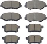 ALADICHI 8pcs Front Rear Ceramic Brake Pads Kits Compatible with 2008-2012 Honda Accord