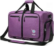 bago Holdall Bags for Men & Women - 100L Spaciously Large Holdall Bag with Shoe Compartment - Travel The World in Style & Convenience - Durable, Lightweight & Foldable Duffle Bag, Snowdeppurple, 40L