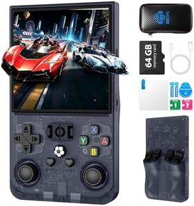 R40MAX Retro Handheld Game Console, 4.0 Inch Portable Open Source Linux System, with 128GB TF Card,720x720 IPS HD Screen, 4000mAh Large Battery Portable Pocket Hand Held Video Game(Grey)