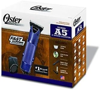 Oster Professional A5 Turbo 2-Speed Equine Clipper Kit Blue