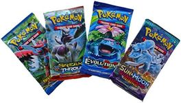 Pokemon Tcg: 4 Booster Packs - 40 Cards Total| Value Pack Includes 4 Blister Packs Of Random Cards | 100% Authentic Expansion Packs