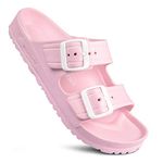 AEROTHOTIC Women’s Arcus Comfort EVA Beach Slide Sandals (Arcus Pink, 9)