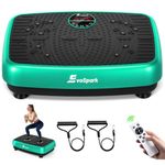 Vibration Plate, EvoSpark Vibration Plate Exercise Machine with 2025 High-Performance Dual Motor, 120 Adjustable Speeds, 450 Lbs Capacity Vibrating Plate for Lymphatic Drainage & Weight Loss