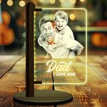 ZOCI VOCI Father's Day Gift | Customized Gift - Engraved Lamp for Papa, Dadaji, Personalized Fathers Day Gift for Dad, Grandpa (Dad & Me)