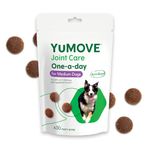 YuMOVE ONE-A-DAY Chews For Medium Dogs | Joint Supplement for Stiff Dogs with Glucosamine, Chondroitin, Green Lipped Mussel | 30 Chews - 1 Month supply