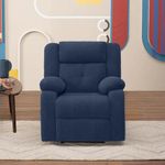 Sleepyhead RX7 - Single Seater Fabric Motorized Recliner (Berry Blue)