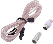 VBESTLIFE FM Dipole Antenna Radio Home Indoor FM Receiver Aerial with TV Female Connector