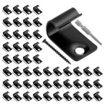 100Pack Hidden Fasteners & Deck Starter Clips with Decking Screws Set, 50PC Decking Clips with 50PC Deck Screws and Star Drive Bit, Deck Starter Clips for Composite Deck Boards