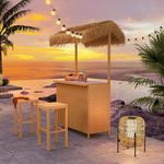 Grand patio Outdoor Tiki Bar Set wi