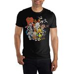 Bioworld Looney Tunes Group Black T-Shirt-XL