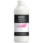 Liquitex 104016 BASICS Gesso Surface Prep Medium, White, 473 ml