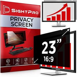 SightPro 23 Inch 16:9 Computer Privacy Screen Filter for Monitor - Privacy Shield and Anti-Glare Protector