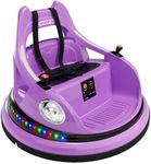 Hetoy Ride on Bumper Car for Toddlers, 12V Battery Cars for Kids W/Parent Remote, 2-Speed, 2 Driving Mode, 360°Spin, Electric Bumping Car with Music & Lights
