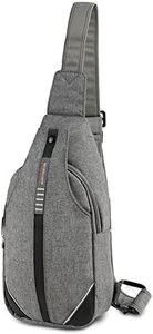 WATERFLY Small Crossbody Sling Backpack Anti Theft Backpack for Traveling Mini Sling Purse Chest Bags for Men Women Multipurpose Casual Daypack Hiking Shoulder Bag