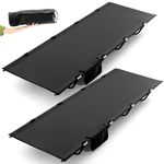 Suzile 2 Pack Backpacking Cot Lightweight Compact Cots for Camping Supports 330 Lbs Portable Camping Cots for Adults with Carry Bag Easy Assemble Military Foldable Cot for Sleeping Travel, Black