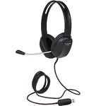 Cyber Acoustics Stereo USB Headset (AC-4006), Noise Canceling Microphone for PC & Mac, Perfect for Classroom or Home