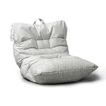 Big Joe Roma Bean Bag Chair, Moonstone Tessellation Lenox, Durable Woven Polyester, 3 feet