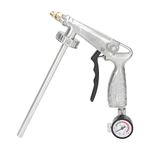 Air Undercoating Spray Gun, Aluminum Alloy Rust Proofing and Undercoating Gun with Pressure Gauge and Flexible Extension Wand for Rubberized Undercoat, Rust Proofing, Chip Guard Paint