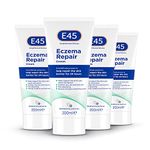 E45 Eczema Repair Cream 200 ml x4 Pack – E45 Cream to Treat Symptoms of Eczema – Soothe and Hydrate Very Dry and Itchy Skin – Emollient Cream with Omega 3 Fatty Acids - Dermatologically Tested