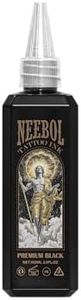 Black Tattoo Ink for Human Skin – Neebol Professional Black Ink (3.4oz/100ml) – Premium Tattoo Supplies for Outlining, Shading & Blending – Tattoo Supplies for Artist