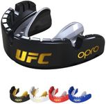 OPRO Gold Level UFC Mouthguard for Braces, Adults and Sports Mouth Guard, Featuring Revolutionary Fitting Technology for UFC, Boxing, MMA, Martial Arts, BJJ and All Contact Sports (UFC Black)