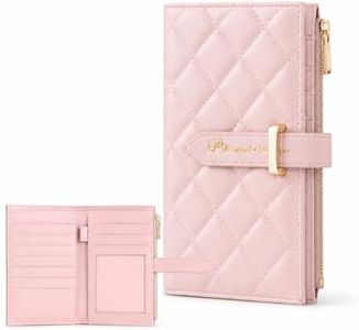 Passport Wallet for Women, RFID Leather Passport & Vaccine Card Holder Combo, Slim Travel Passport Holder with Credit Card Holder, Lightweight Bifold Passport Case Organizer with Zipper Pocket
