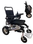 TrueNorth TN05 Foldable Electric Wheelchair – Extra-Wide 51 cm (20”) Seat, Lightweight Power Chair, Dual Motor (2x250W, Total 500W), 15km Range, Airline Approved