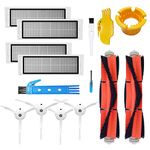 BSDY YQWRFEWYT Accessories Kit for XIAOMI MI Robot Vacuum Replacement Parts 2 Pcs Main Brush 4 Pcs Side Brush 4 Pcs HEPA Filter