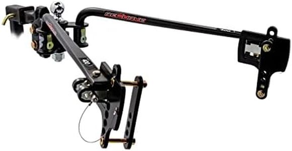 Camco Eaz-Lift ReCurve R3 400lb Weight Distribution Hitch | Features 600lb Max Tongue Weight Rating, 2-5/16-inch Ball has a 15,000lb Max Rating, and Adjustable Sway Control | (48750)