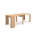 Skraut Home | Extendable Console Table | Folding Dining Table | 220 | For 10 diners | Folding table | Modern Style | Oak